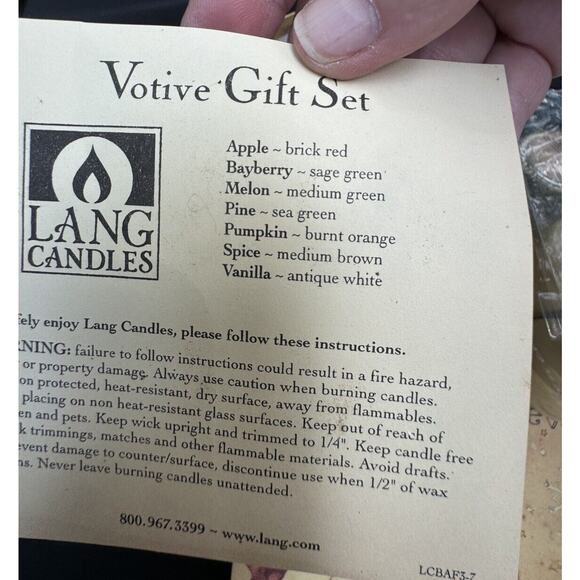 Lang Candles Heart Box Country Primitive A Gift From The Heart - Karen Crouch - Picture 8 of 8